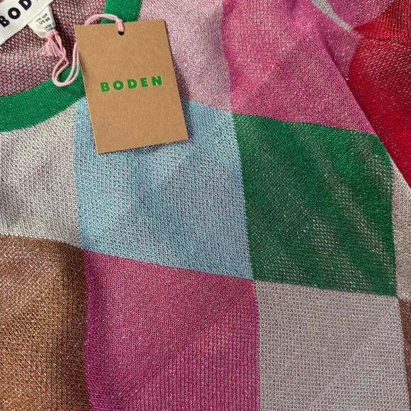 Boden Crew Metallic Jacquard Dress 8 - Picture 9 of 13